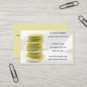 Carte De Visite boulangerie boulangerie pâtisserie Chef Green Maca