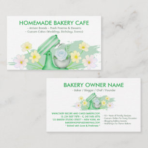 Carte De Visite Boulangerie Cafés personnalisables Cake Maker Gree