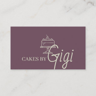 Carte De Visite Boulangerie Cake Cupcakes  