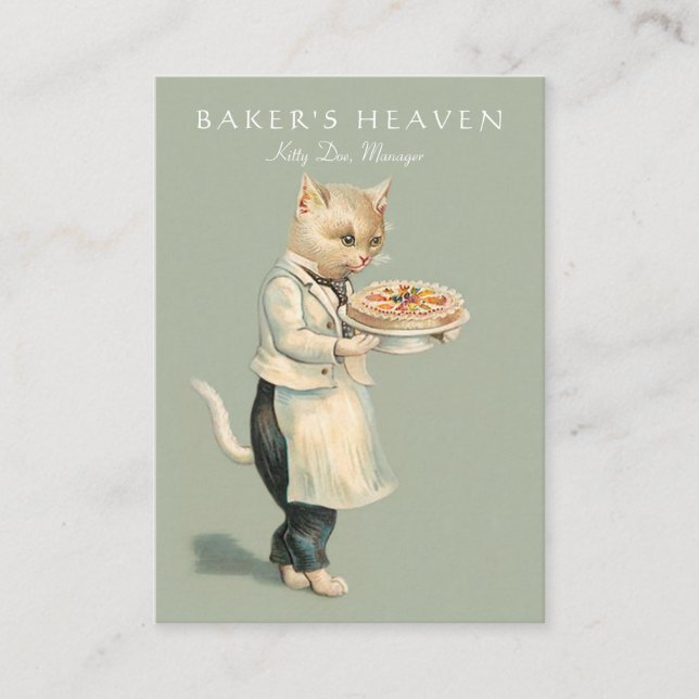 Carte De Visite boulangerie, Chef pâtissier, Baker, Restaurant, Tr (Devant)