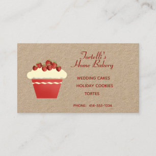 Carte De Visite Boulangerie Cupcake