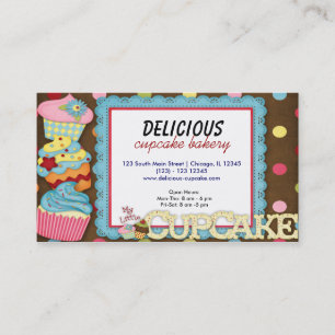 Carte De Visite Boulangerie Cupcake
