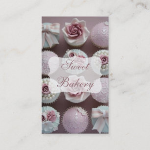 Carte De Visite Boulangerie Cupcake de Mauve Designer