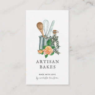 Carte De Visite Boulangerie d'aquarelle Boulangerie de boulangerie