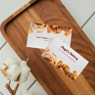 Carte De Visite Boulangerie de boulangerie   Pain chaud blanc
