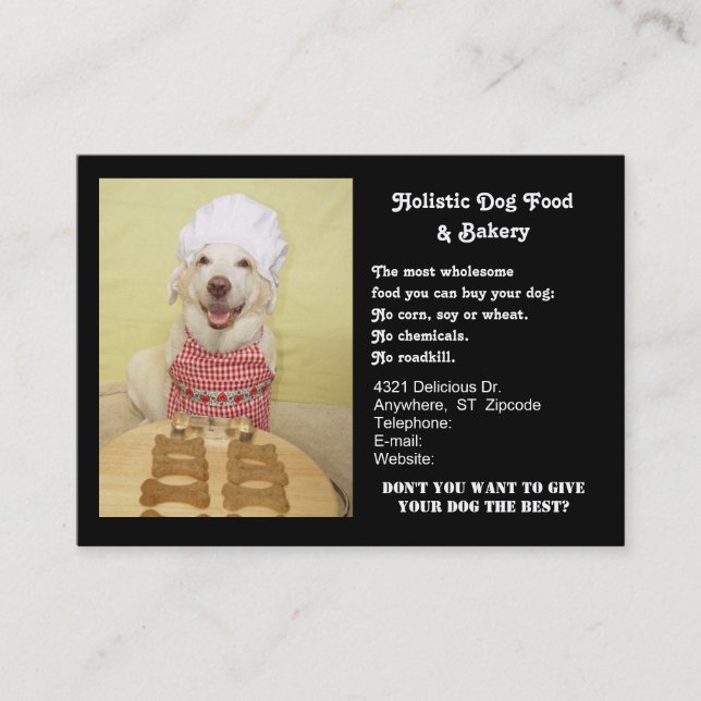 Carte De Visite Boulangerie de chienchien (Devant)