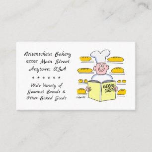 Carte De Visite Boulangerie de dessin à pain drôle