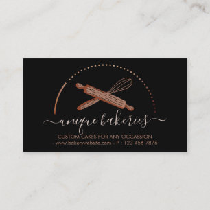 Carte De Visite Boulangerie de fabrication de gâteaux en cercle no