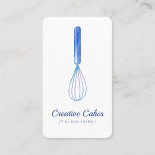 Carte De Visite Boulangerie de marbre rose Bleu Whisky White