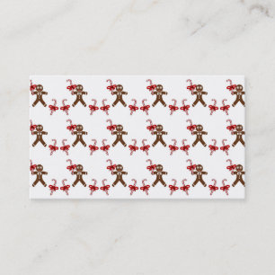 Carte De Visite Boulangerie de Noël Bonbons de pain d'épices