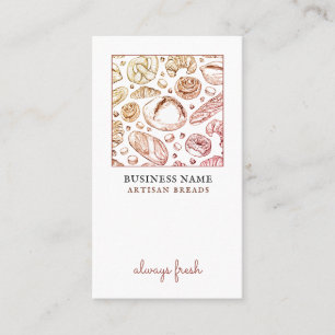 Carte de visite boulangerie de pain de boulangerie