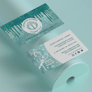 Carte De Visite Boulangerie de pâtisserie Parties scintillant Whis