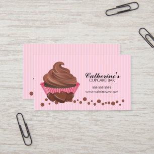 Carte De Visite Boulangerie de petit gâteau de chocolat