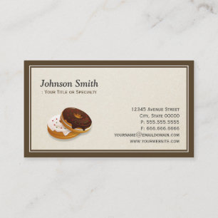 Carte De Visite Boulangerie douce Boulangerie - Simple Professionn