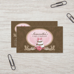 Carte De Visite Boulangerie élégante de gâteau