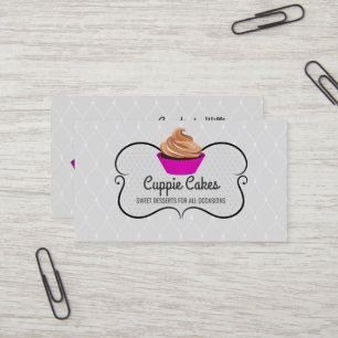 Carte De Visite Boulangerie élégante de petit gâteau de caramel
