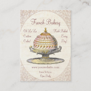 Carte De Visite Boulangerie française vintage victorienne de Pari