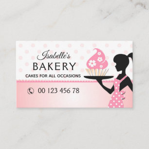 Carte De Visite boulangerie, gâteaux faits main, pâtisserie, fai