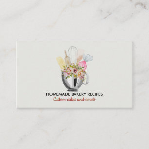 Carte De Visite Boulangerie Green Terracotta Food Cook