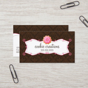 Carte De Visite Boulangerie lunatique de biscuit