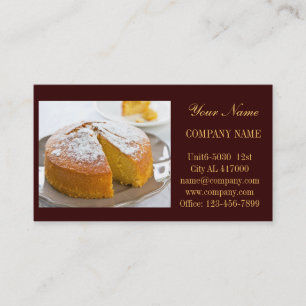 Carte De Visite Boulangerie moderne de gâteau de petit gâteau de
