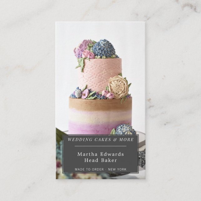Carte De Visite Boulangerie moderne rustique mariage photographie  (Devant)