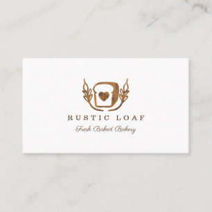 Carte De Visite Boulangerie Pain Russe De Fruit De Bois
