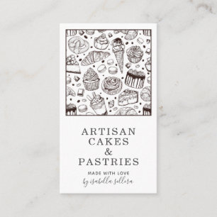 Carte De Visite Boulangerie Pâtisserie Chef Gâteaux Et Pâtisseries