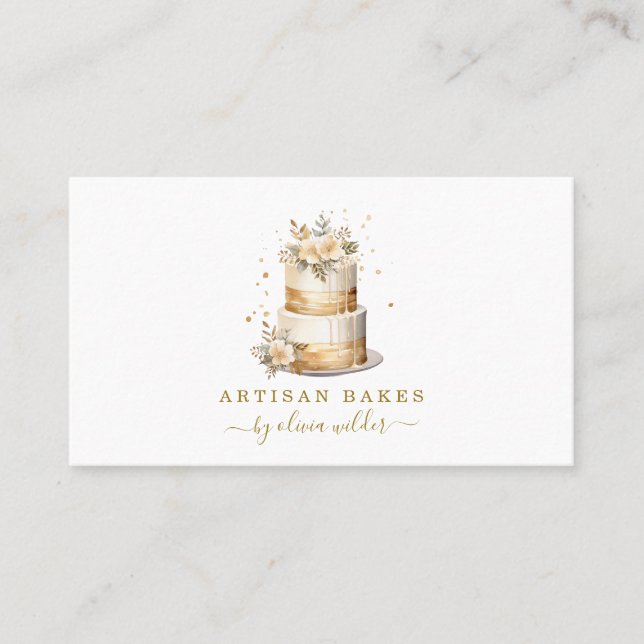 Carte De Visite boulangerie pâtisserie Chef pâtisserie (Devant)