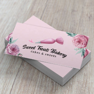 Carte De Visite Boulangerie Pâtisserie Chef Poulet Sac & Coeur Ros