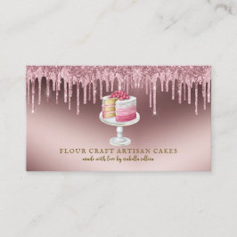 Carte De Visite Boulangerie Pâtisserie Chef Rose Gold Parties scin