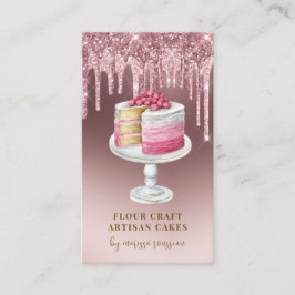 Carte De Visite Boulangerie Pâtisserie Chef Rose Gold Parties scin