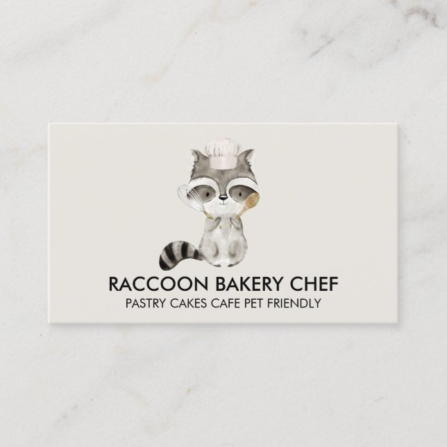 Carte De Visite Boulangerie Raccoon (Devant)