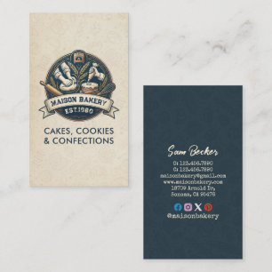 Carte De Visite Boulangerie Rurale Boutique Pâtisserie Dessert Gât
