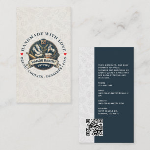 Carte De Visite Boulangerie Rurale Boutique Pâtisserie Dessert Suc
