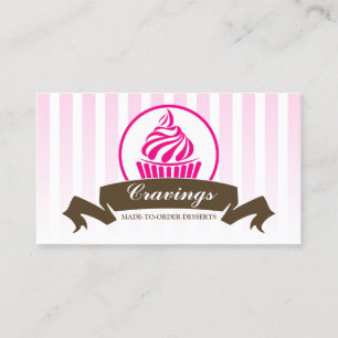 Carte De Visite Boulangerie stylisée de petit gâteau