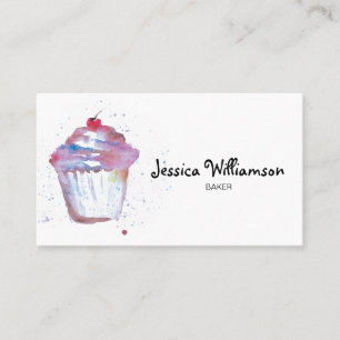 Carte De Visite Boulangerie sur mesure Business Cute Cupcake