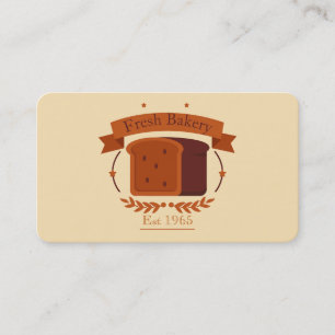 Carte De Visite Boulangerie vintage de pain