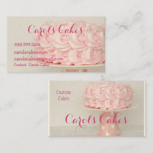 Carte De Visite Boulangeries de conception de gâteaux et de gâteau