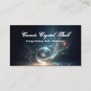 Carte De Visite Boule de cristal Guérison énergétique Reiki Médita