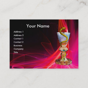 Carte De Visite BOULE D'HYGÉIE, PHARMACIE Médecine rose Fuchsia