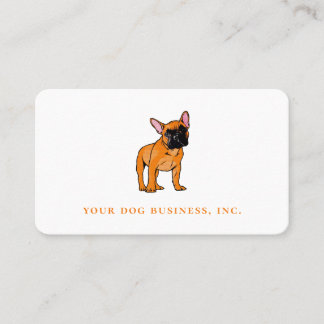 Carte De Visite Bouledogue français fawn dans le style Pop Art Can