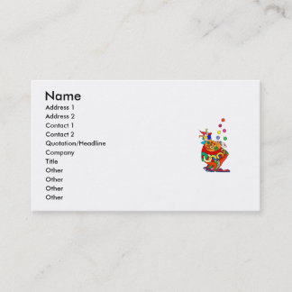 Carte De Visite Boules de jonglerie de clown