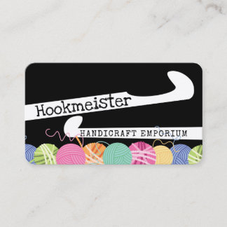 Carte De Visite Boules en fils colorés crochets