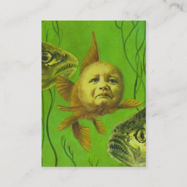 Carte De Visite Boulette de poisson rouge Mutant ACEO Artistes Tra (Devant)