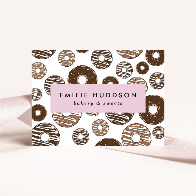 Carte De Visite Boulettes de chocolat, Sucres, Boutique de gâteaux (Créateur téléchargé)