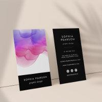 Boulot d'aquarelle Magenta | Médias sociaux vertic