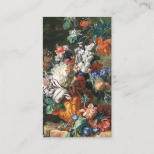 Carte De Visite Bouquet de fleurs antique dans une urne