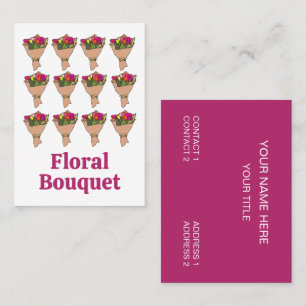 Carte De Visite Bouquet De Fleurs Fleuriste
