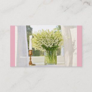 Carte De Visite Bouquet de lys de fleurs printanières de la vallée